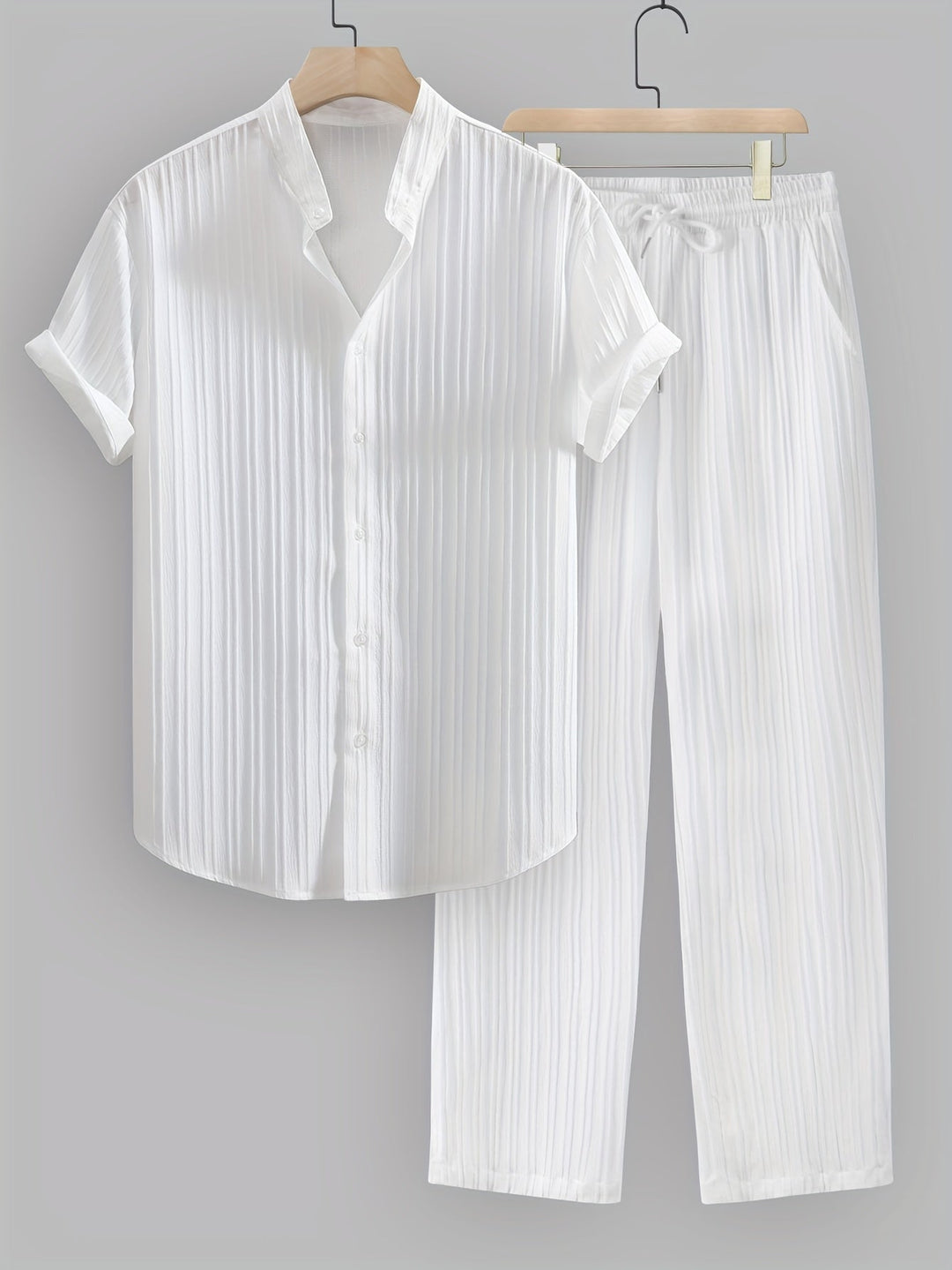 Levoire | Velours Côtelé Ensemble Homme 2 Pièces Blanc