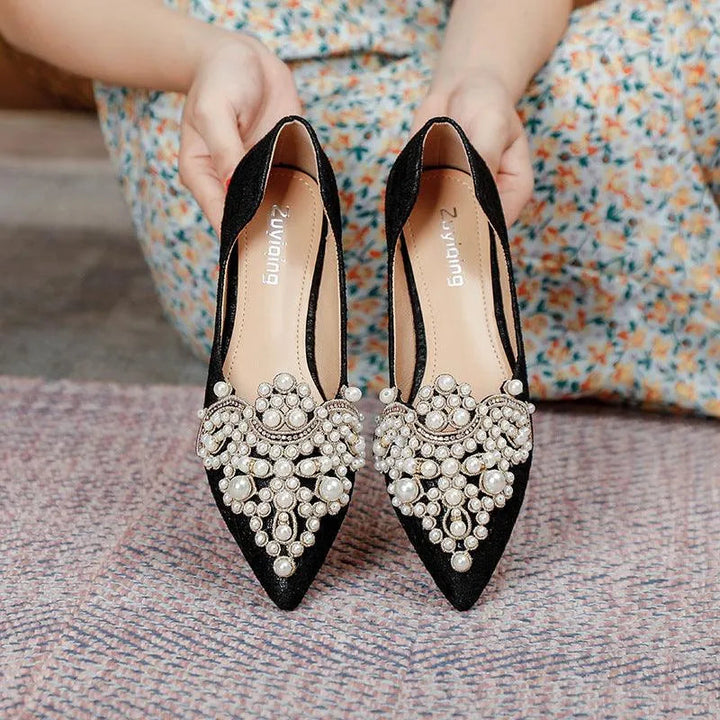 Levoire | Élégante ballerine avec des perles