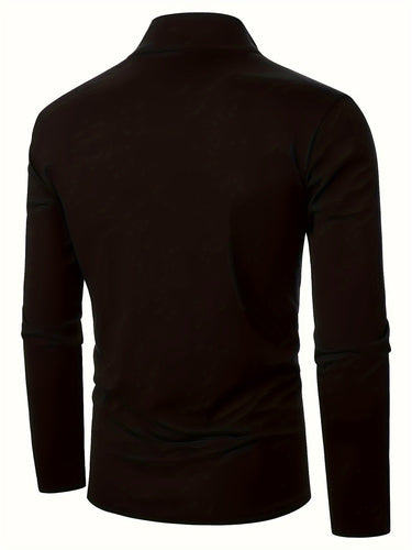 Levoire | Chemise De Golf Pour Hommes À Bloc De Couleurs À Manches Longues
