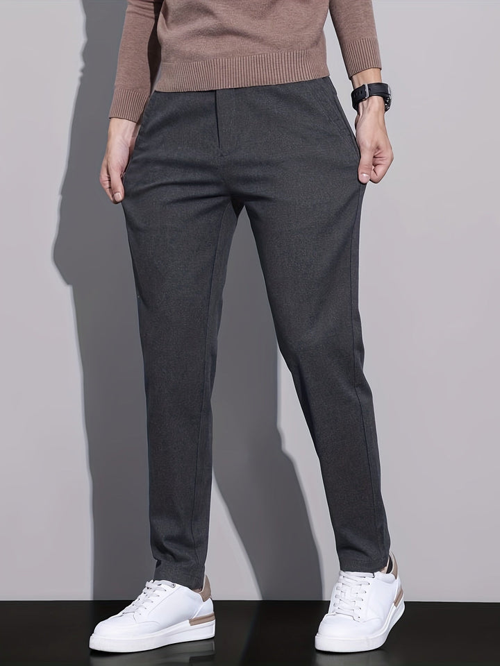 Levoire | Slim Fit Pantalon De Loisirs Pour Hommes En Tissu Respirant Et Élastique