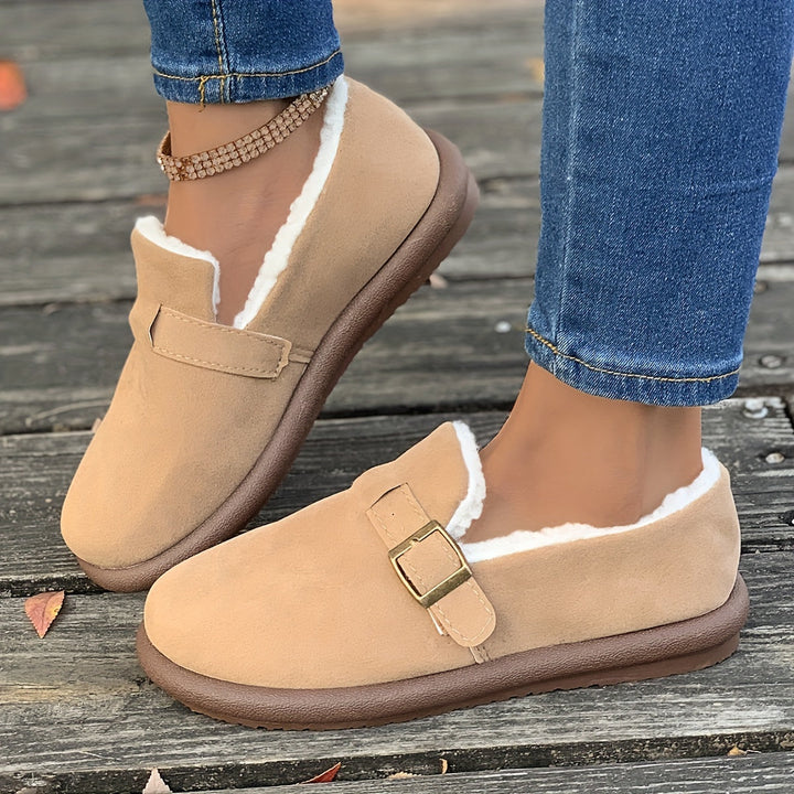 Levoire | Mocassins À Semelle Plate Avec Talon Haut Beige