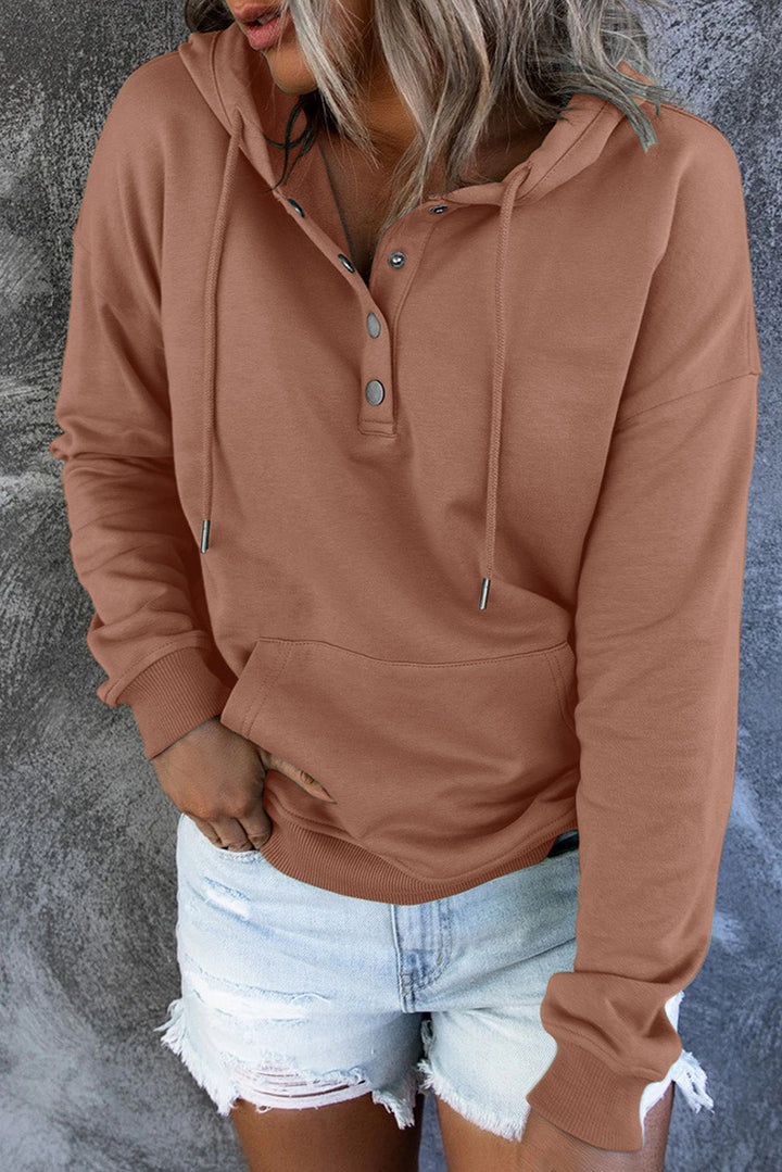 Levoire | Pull Fleece Chaud Avec Capuche Et Boutons