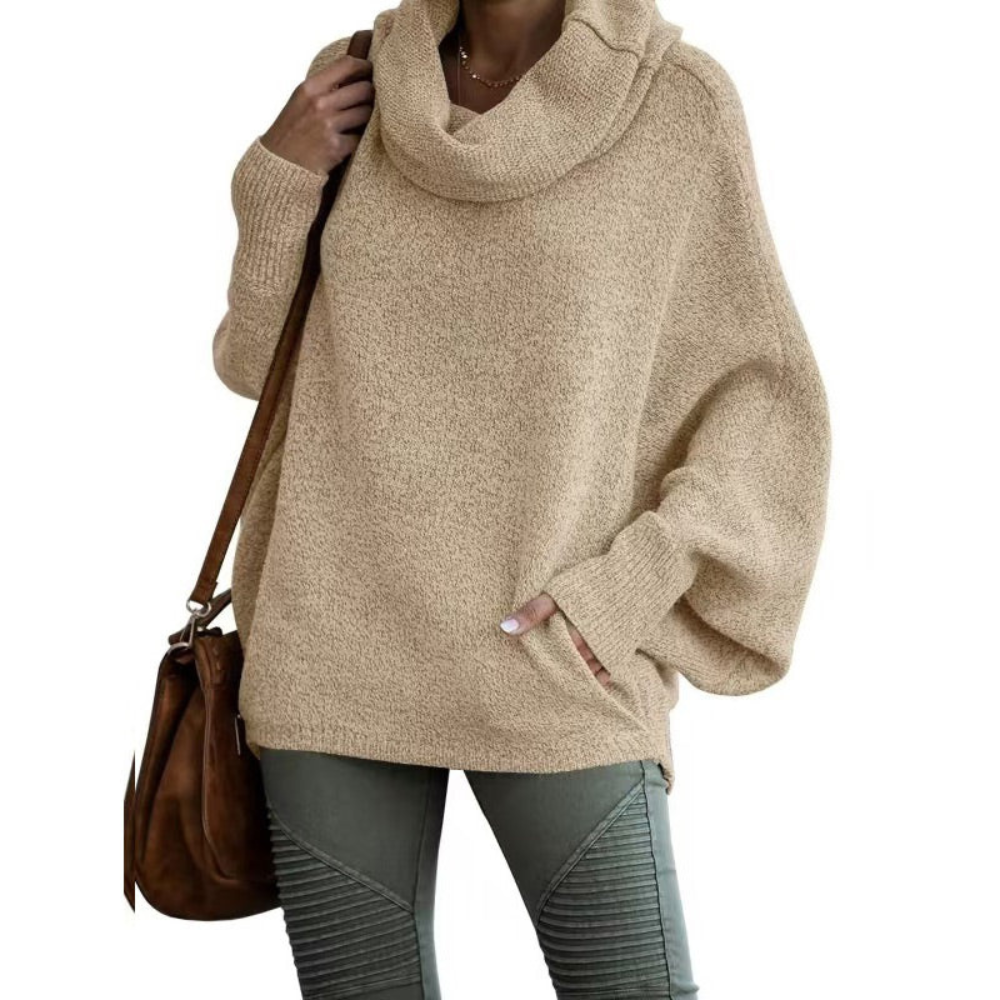 Levoire | Grande taille Pull à col roulé pour femmes Abricot
