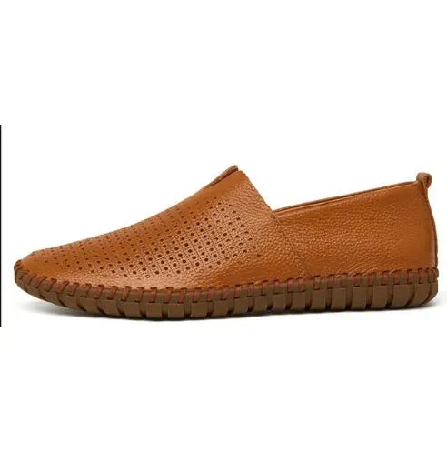 Levoire | Chaussures pour hommes en cuir souple Braun Émissif