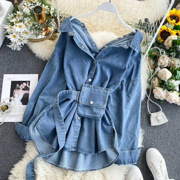 Levoire | Chemise en denim pour femmes Bleu