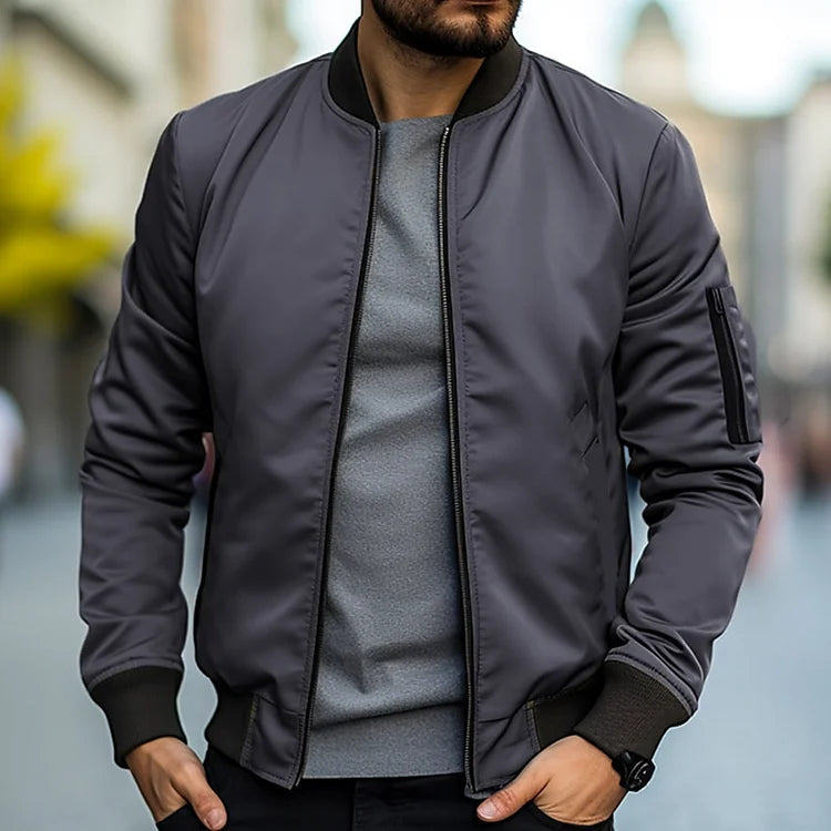 Levoire | Veste Bomber Légère Pour Hommes Gris foncé