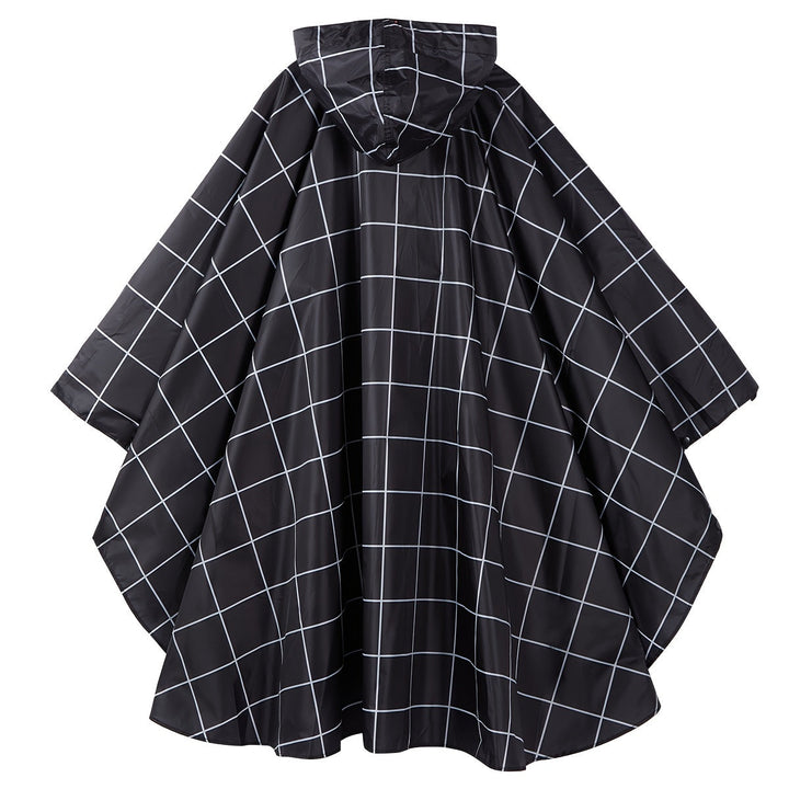 Levoire | Poncho De Pluie Sportif Pour Femme Avec Capuche Et Motif Géométrique