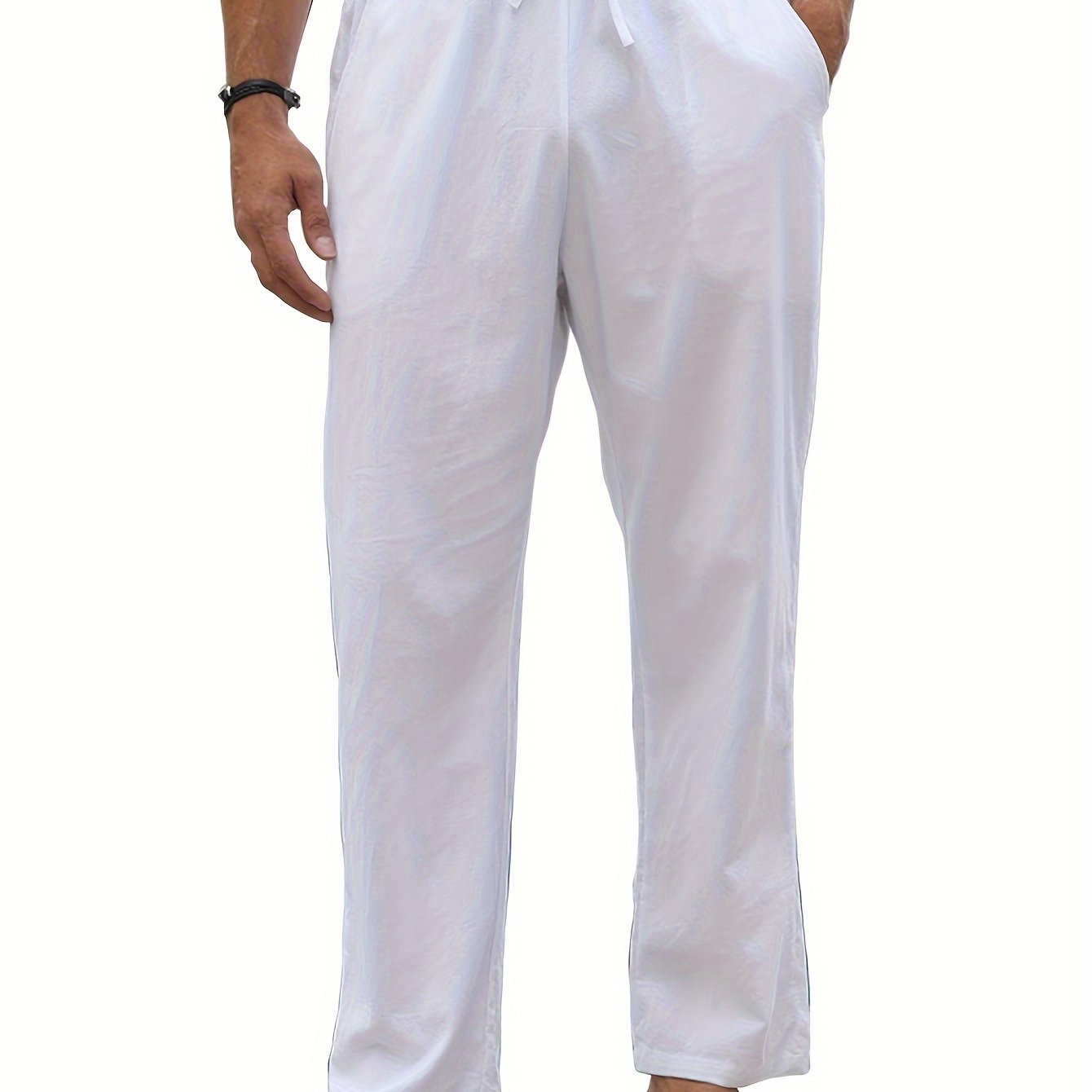 Levoire | Pantalons Décontractés Pour Hommes En Coton Et Lin