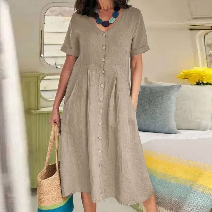 Levoire | Robe Vintage A-line Khaki