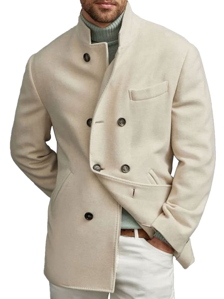 Levoire | Veste en Laine Double Rangée Élégante et Chaude Beige