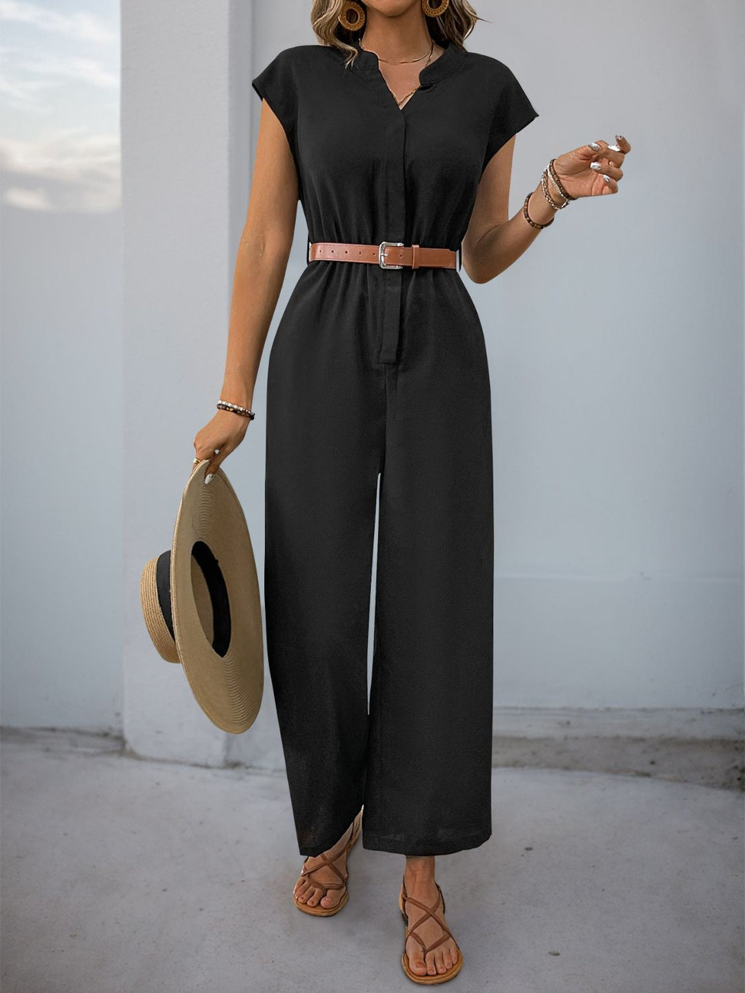 Levoire | Modern Chic Pantalon Combinaison Noir