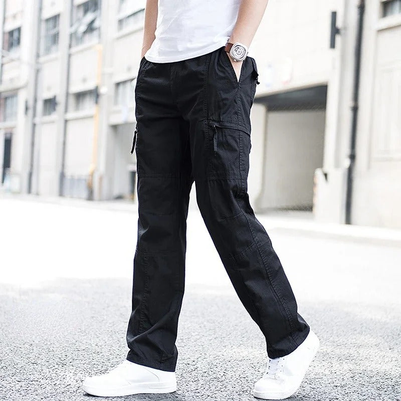 Levoire | Pantalons Cargo Avec Poches Pratiques Noir