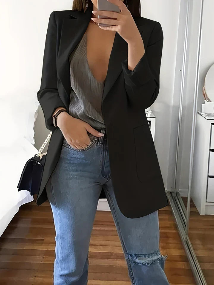 Levoire | Blazer Lyra En Grande Taille Noir