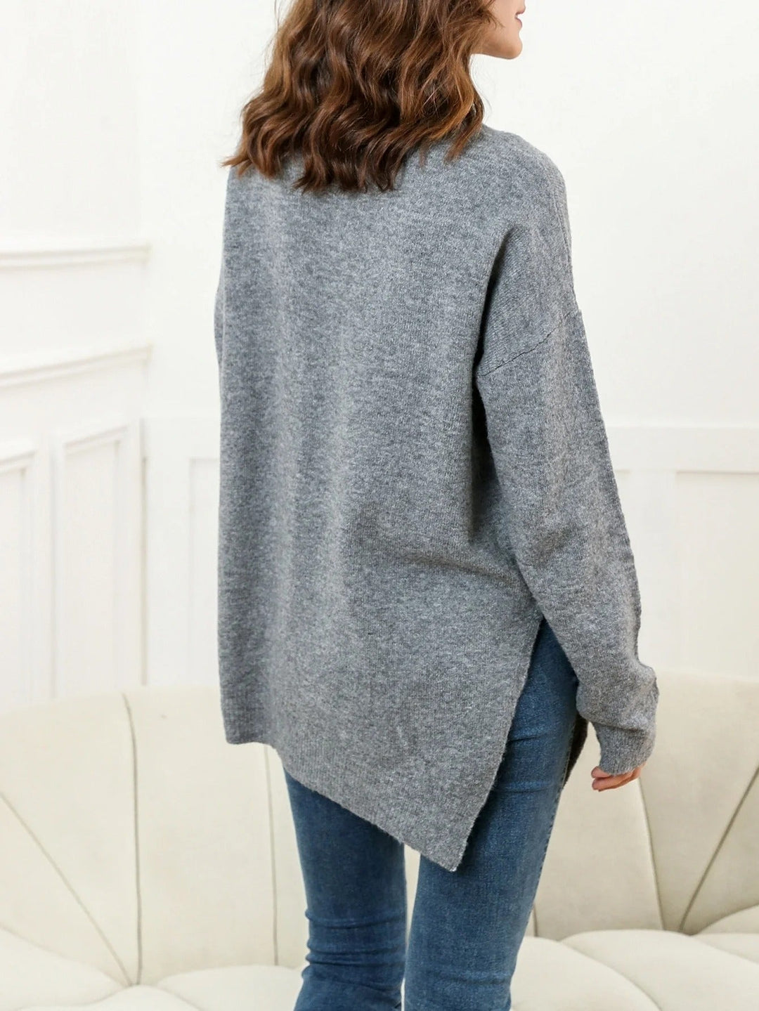 Levoire | Pull Élégant Avec Fentes Latérales