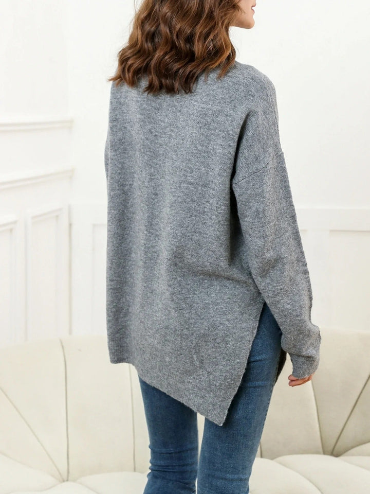 Levoire | Pull Élégant Avec Fentes Latérales