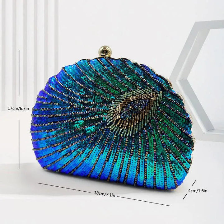Levoire | Sac à bandoulière vintage orné de perles avec chaîne pour femmes