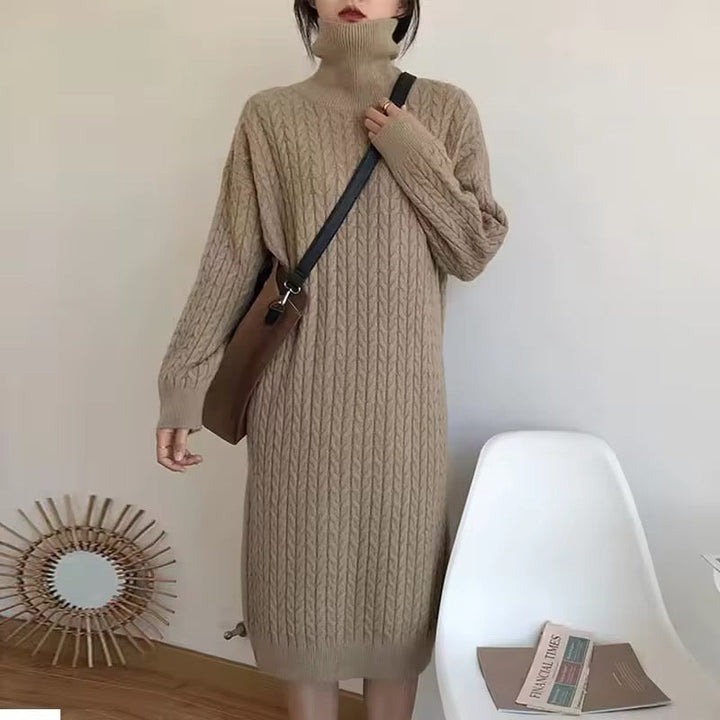 Levoire | Robe En Tricot À Motif De Torsade Beige Taille unique
