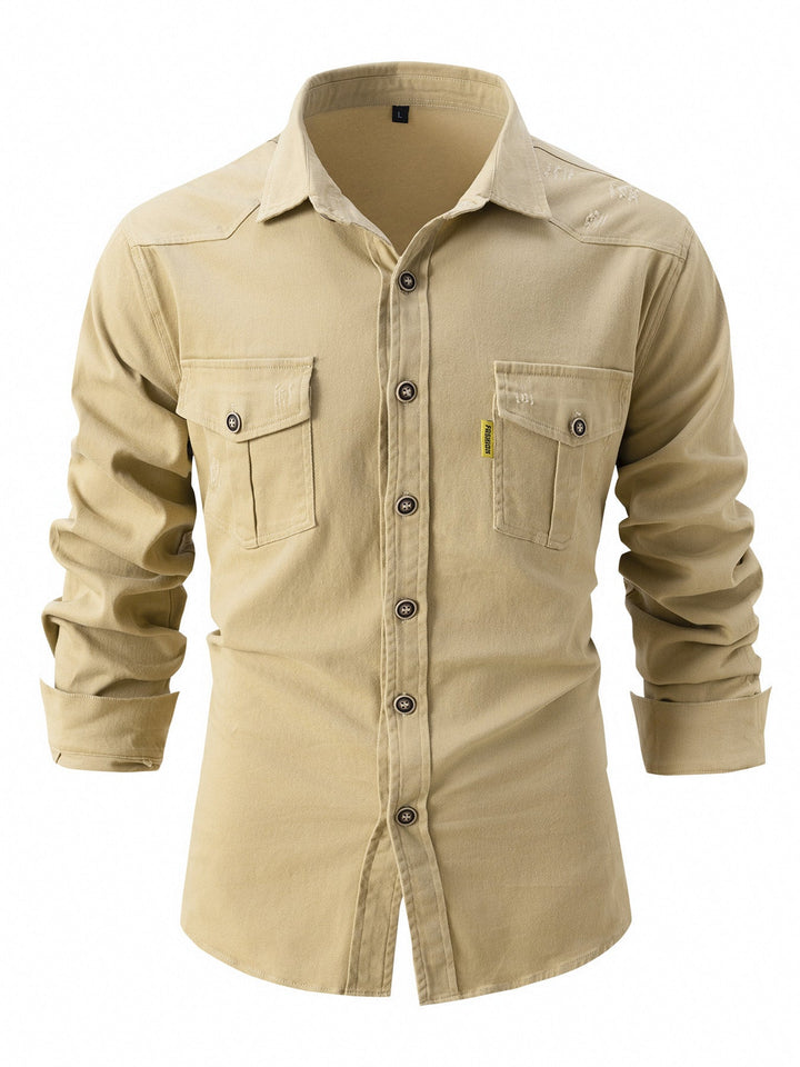 Levoire | Chemise Élégante Pour Hommes Khaki