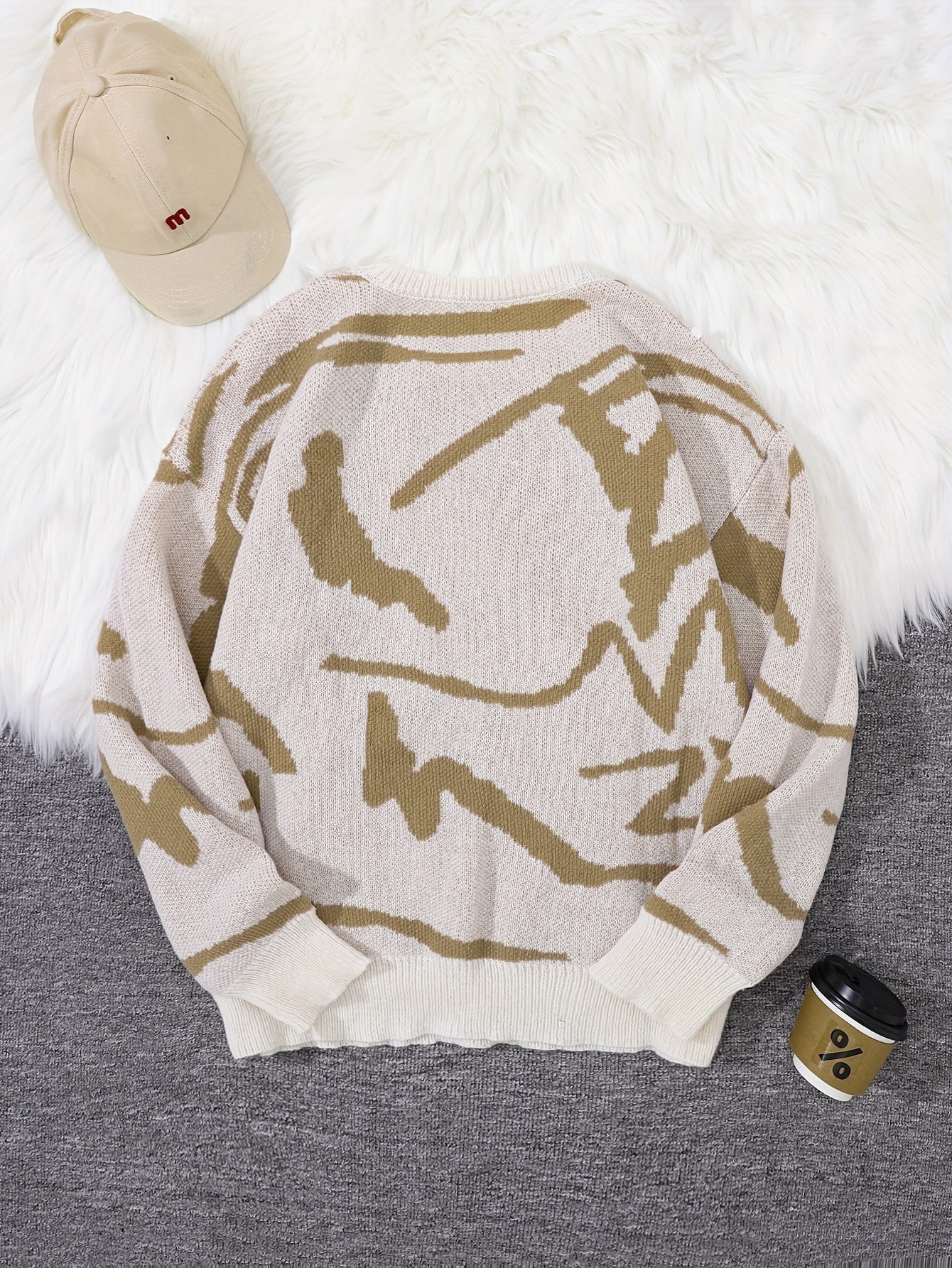 Levoire | Pull Homme Stylé Avec Impression Graffiti