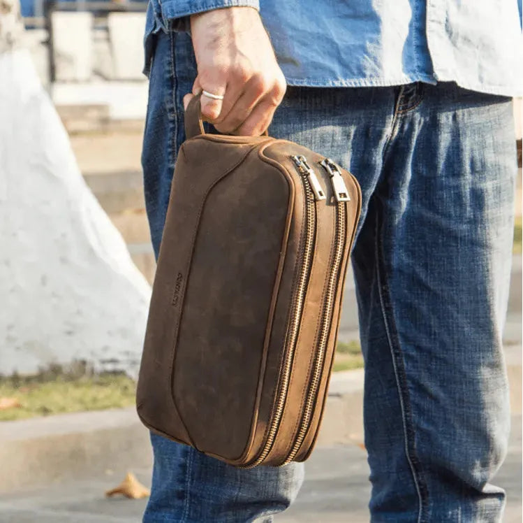 Levoire | Accessoire en cuir vintage de première couche pour hommes