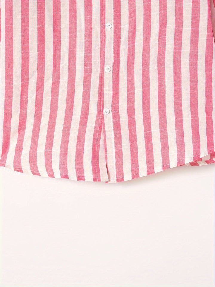 Levoire | Chemise Homme Rayée Avec Revers