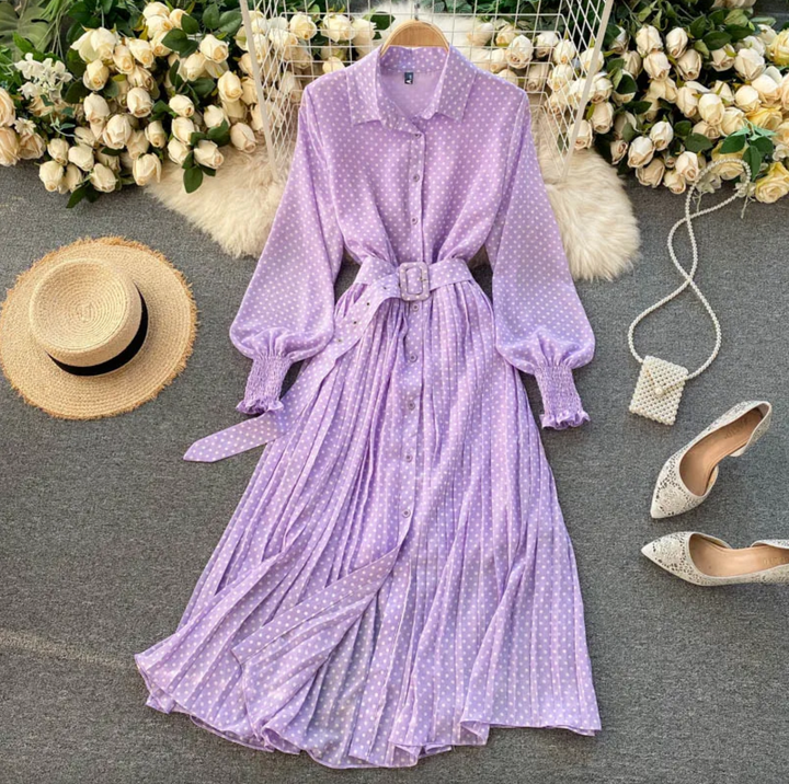 Levoire | Robe en chiffon Lilas