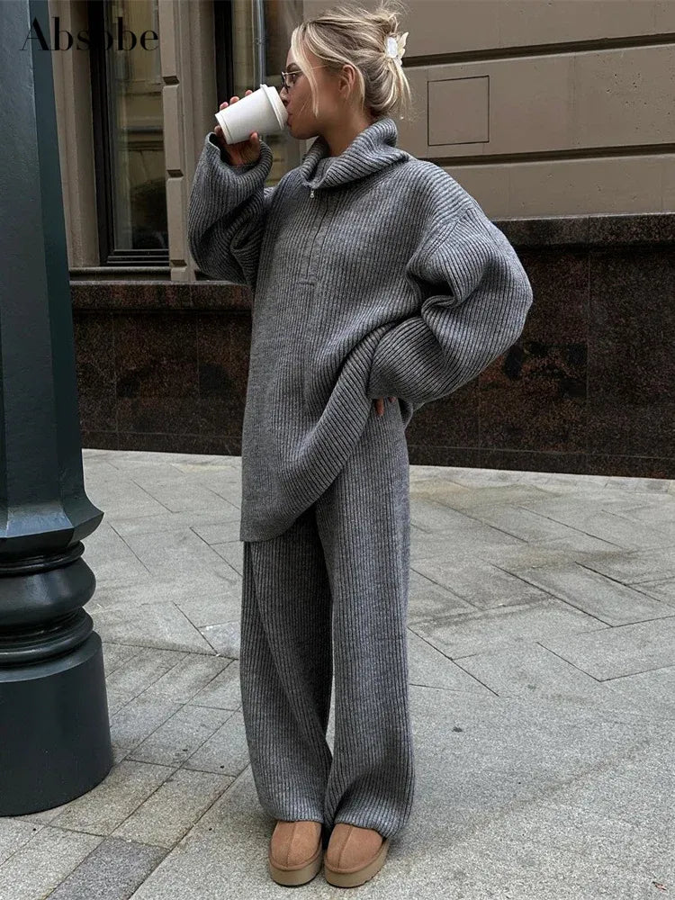 Levoire | Couleur Pull Zippé Mi-Long Ensemble Approprié