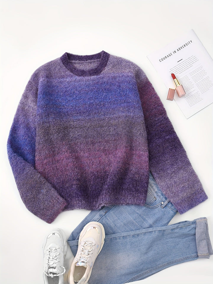 Levoire | Pull En Maille Confortable Violet foncé