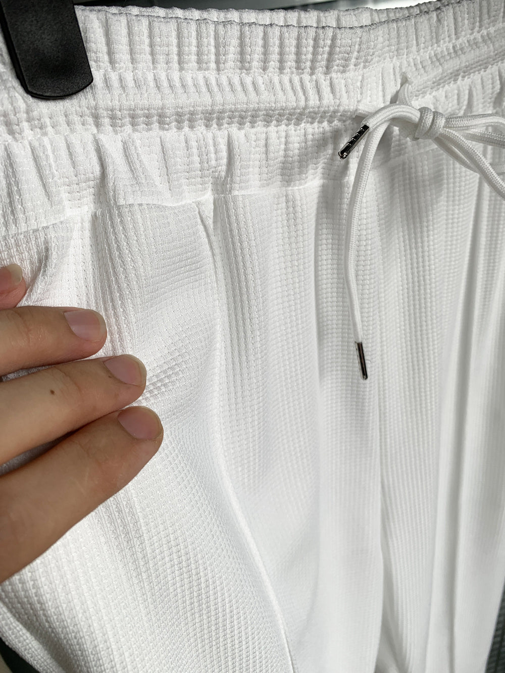 Levoire | Pantalon De Bain En Tricot À Carreaux Unicolore Avec Cordon Ajustable