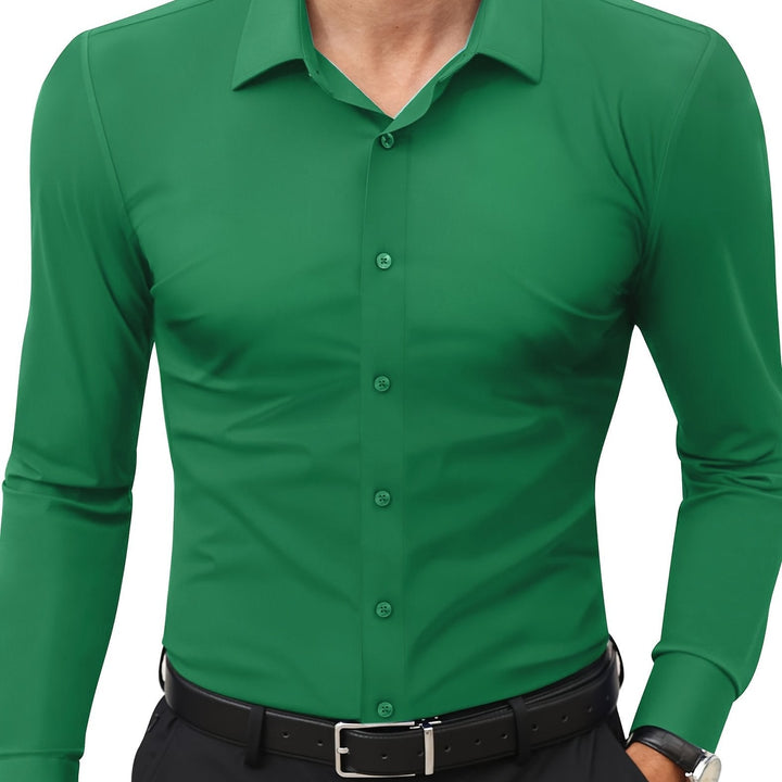 Levoire | Slim Fit Stretch Chemise Homme Boutonnée