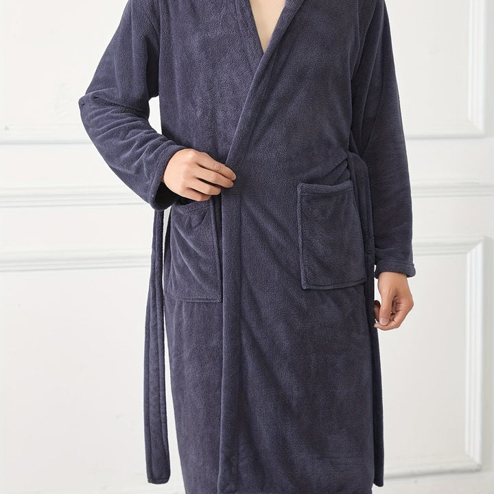 Levoire | Peignoir Pour Homme Chaud Et Doux Dans Une Teinte Unie