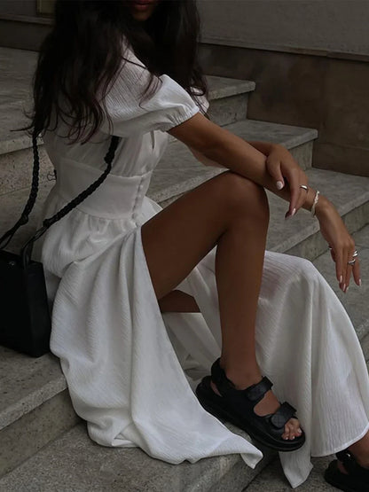 Levoire | Robe Longue À Rayures Nappi Avec Manches Françaises