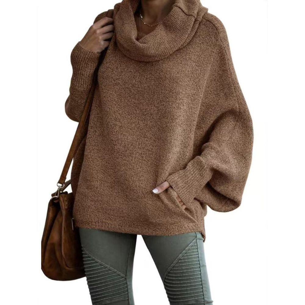 Levoire | Grande taille Pull à col roulé pour femmes Braun