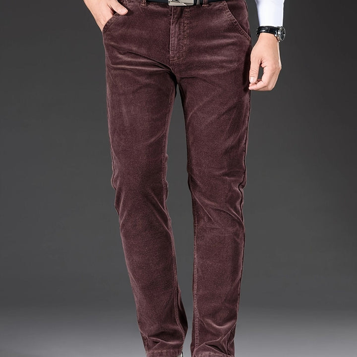Levoire | Pantalons En Velours Côtelé Pour Hommes Avec Poches
