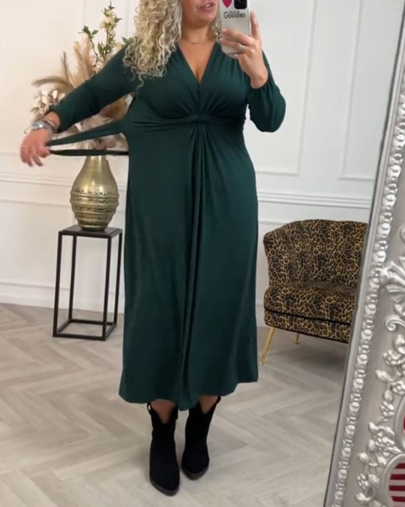 Levoire | Robe Unie À Manches Longues