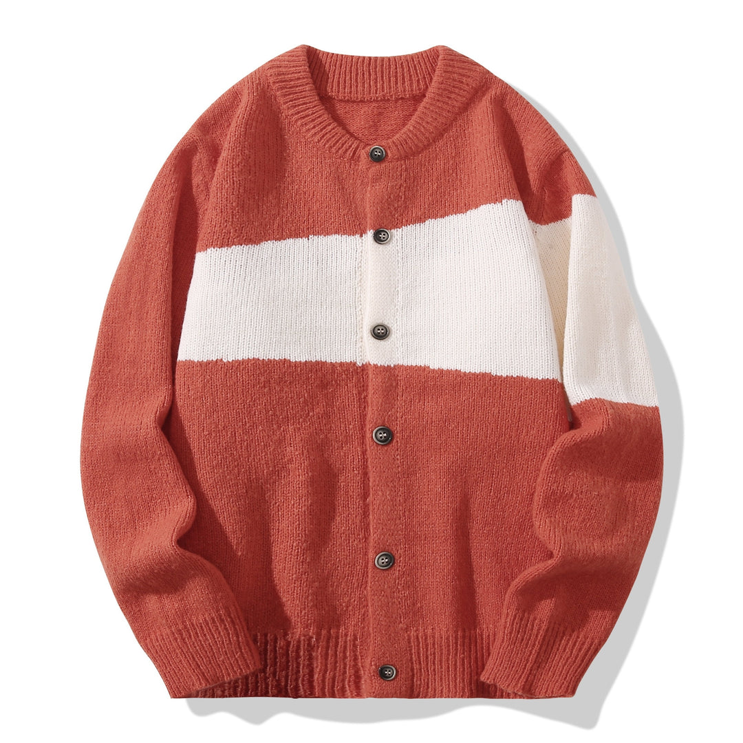Levoire | Vêtement Pour Homme Légèrement Extensible Avec Col En V Style Vintage Orange-Rouge