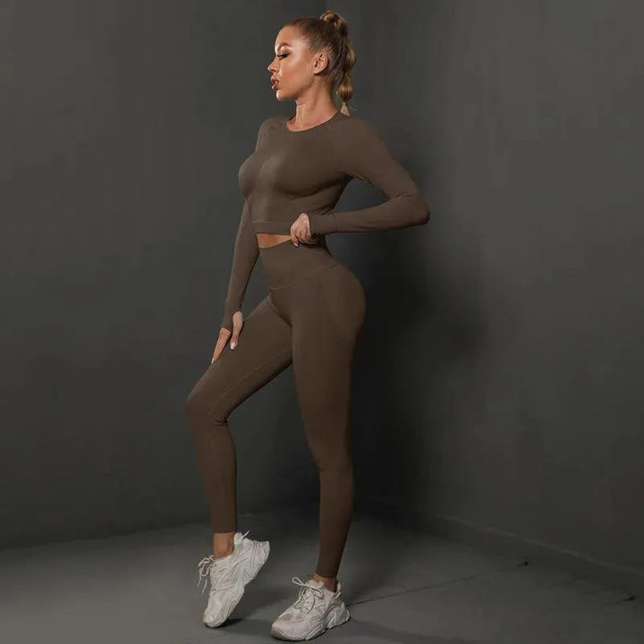 Levoire | Pantalons de yoga et haut parfaits Braun
