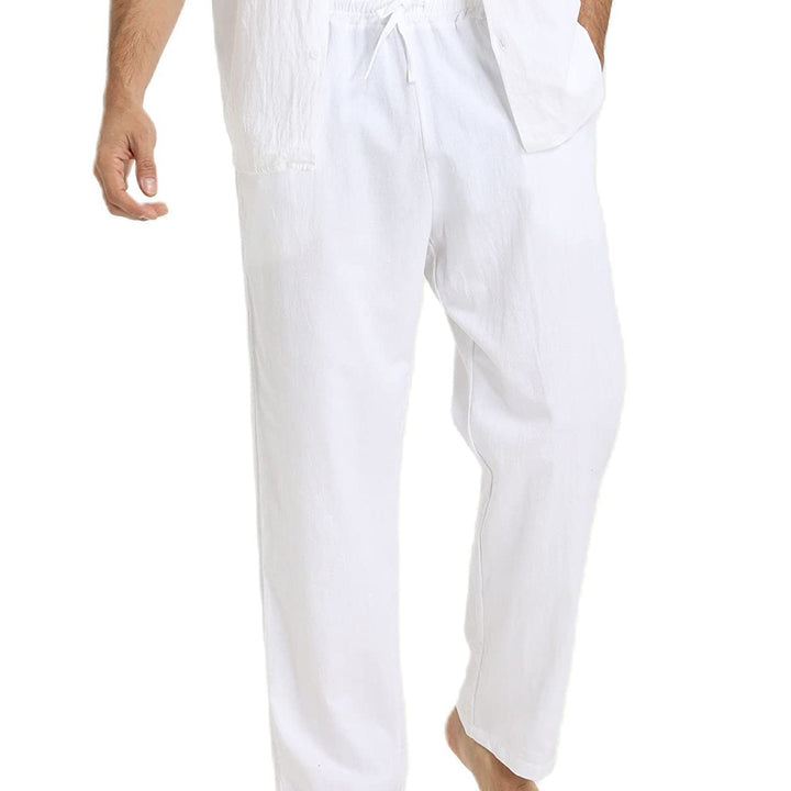 Levoire | Coton Lin Pantalons Homme Pour Une Coupe Décontractée