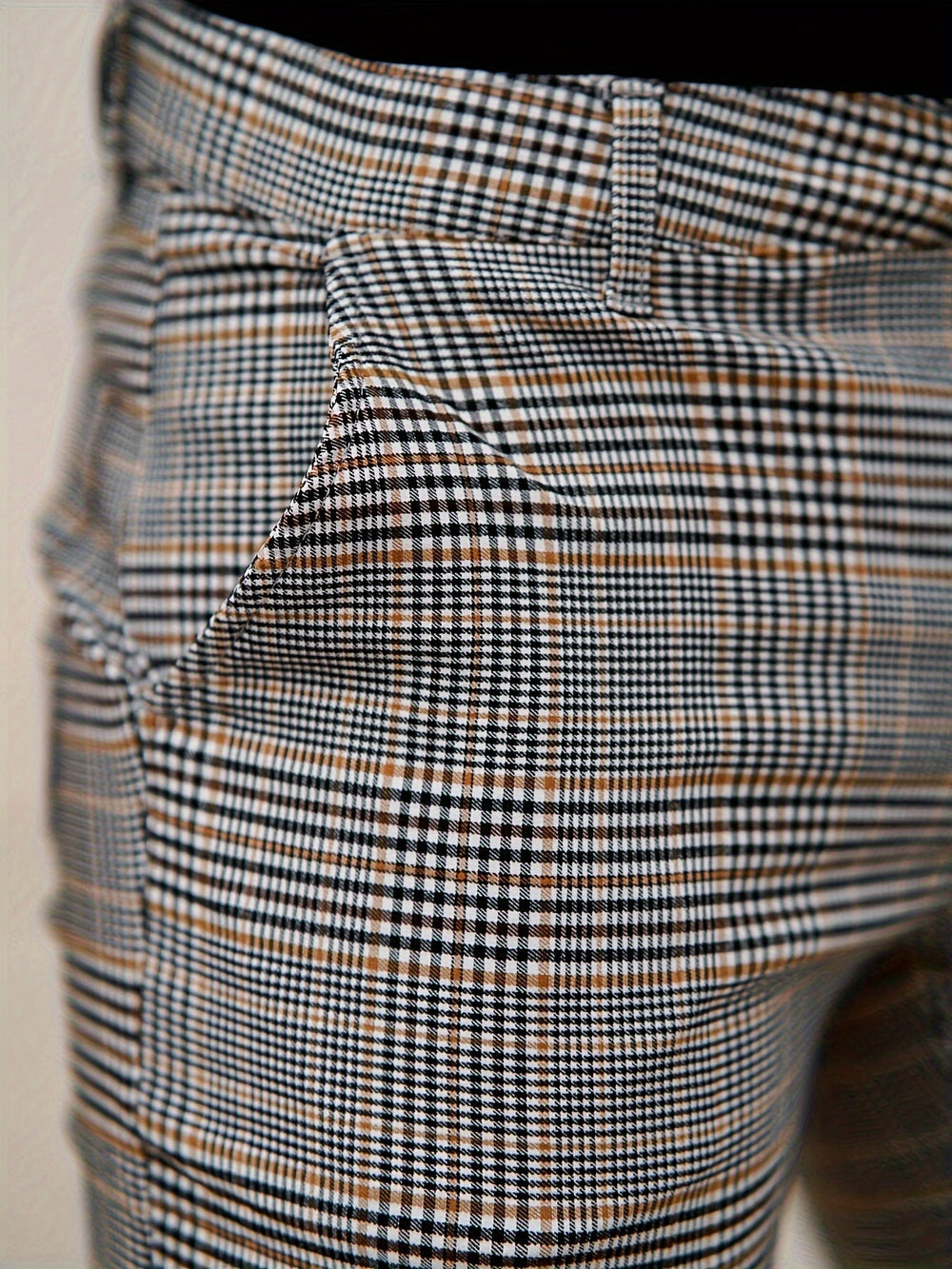 Levoire | Slim Fit Pantalons À Carreaux Pour Hommes