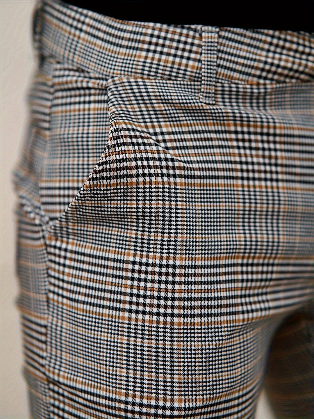 Levoire | Slim Fit Pantalons À Carreaux Pour Hommes