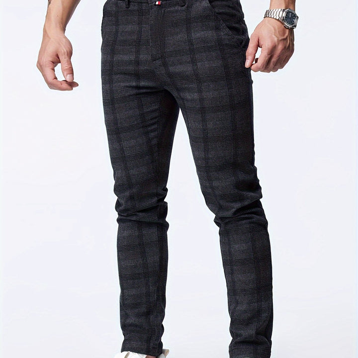 Levoire | Pantalon Slim Fit Relaxant Rayé Noir