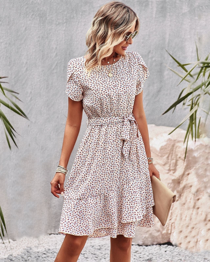 Levoire | Robe À Fleurs Boho Avec Volants