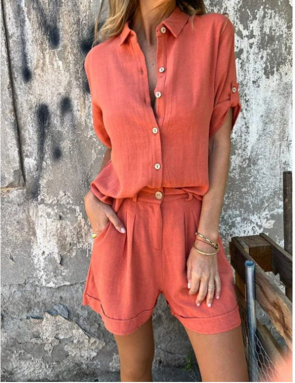 Levoire | Combinaison D'Été Simple Orange