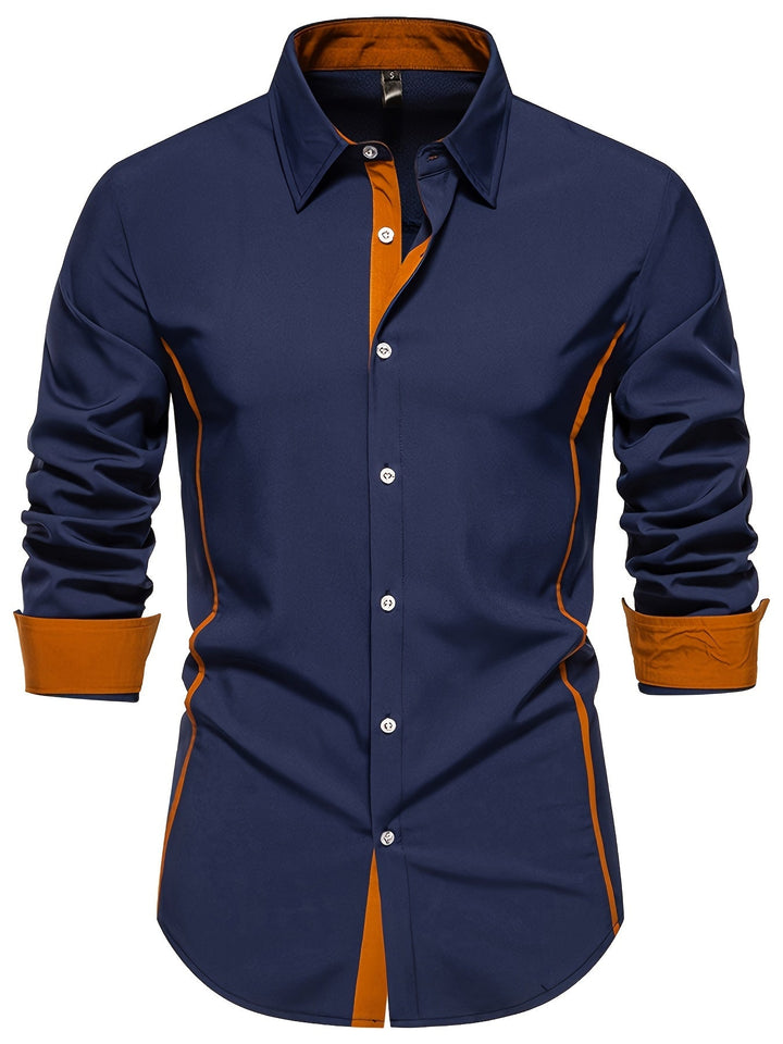 Levoire | Chemise Élégante Pour Hommes Avec Des Obstacles De Couleur