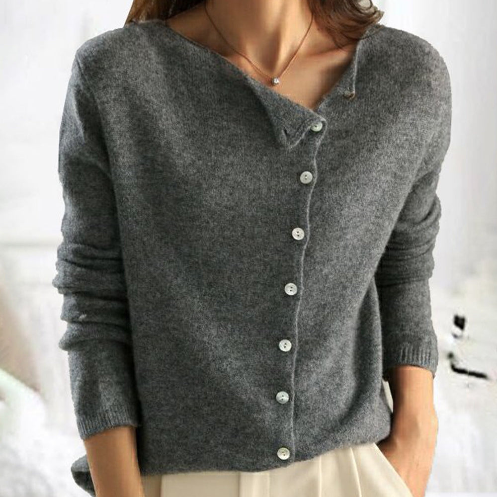 Levoire | Élégant Cachemire Cardigan De Qualité Premium Gris