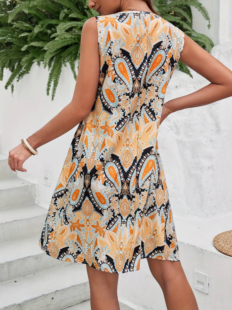 Levoire | Robe Débardeur Patchwork Boho