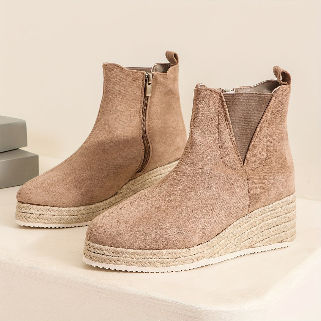 Levoire | Botte Tendance Avec Talon Couleur kaki