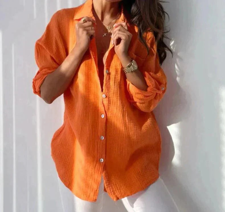 Levoire | Blouse Vivante Et Légère Pour Femmes Orange