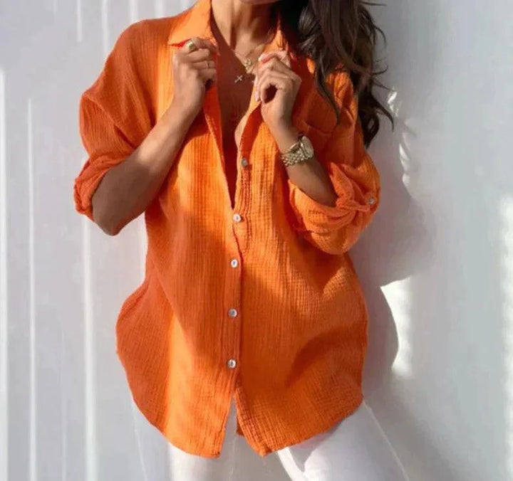 Levoire | Blouse Vivante Et Légère Pour Femmes Orange