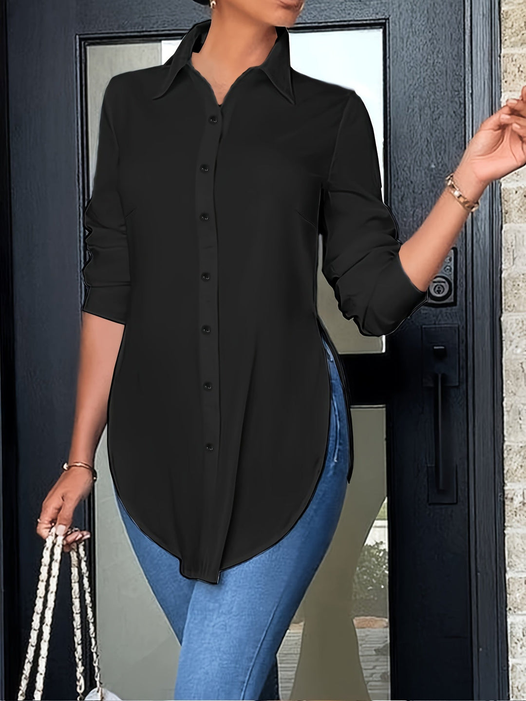 Levoire | Chemise Rento Avec Des Fentes Sur Les Épaules Mustat-1